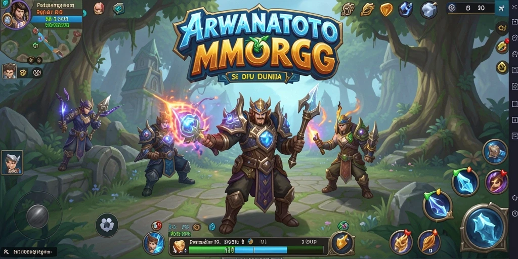 Screenshot gameplay ARWANATOTO menampilkan aksi pertarungan yang mendebarkan.
