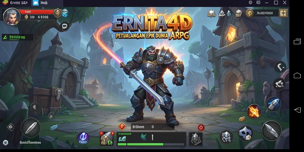 Tangkapan layar menunjukkan aksi seru dalam permainan ARPG.