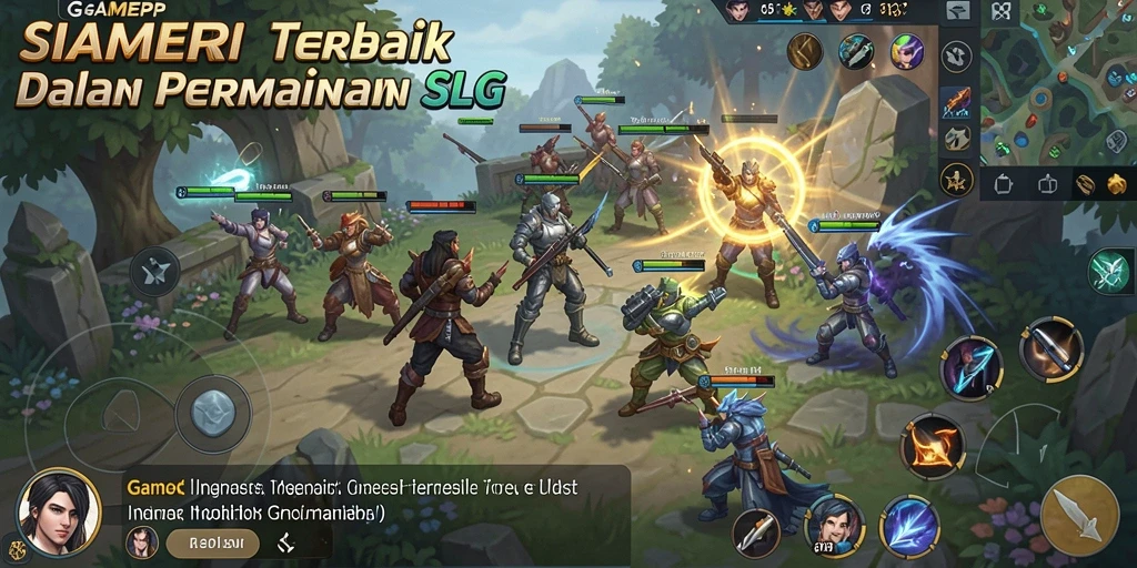 Screenshot menunjukkan perang strategis antar pemain dalam GAMERP.