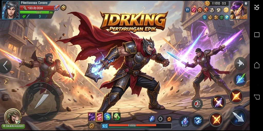 Tangkapan layar dari gameplay <strong>IDRKING</strong> yang menampilkan aksi pertarungan seru.